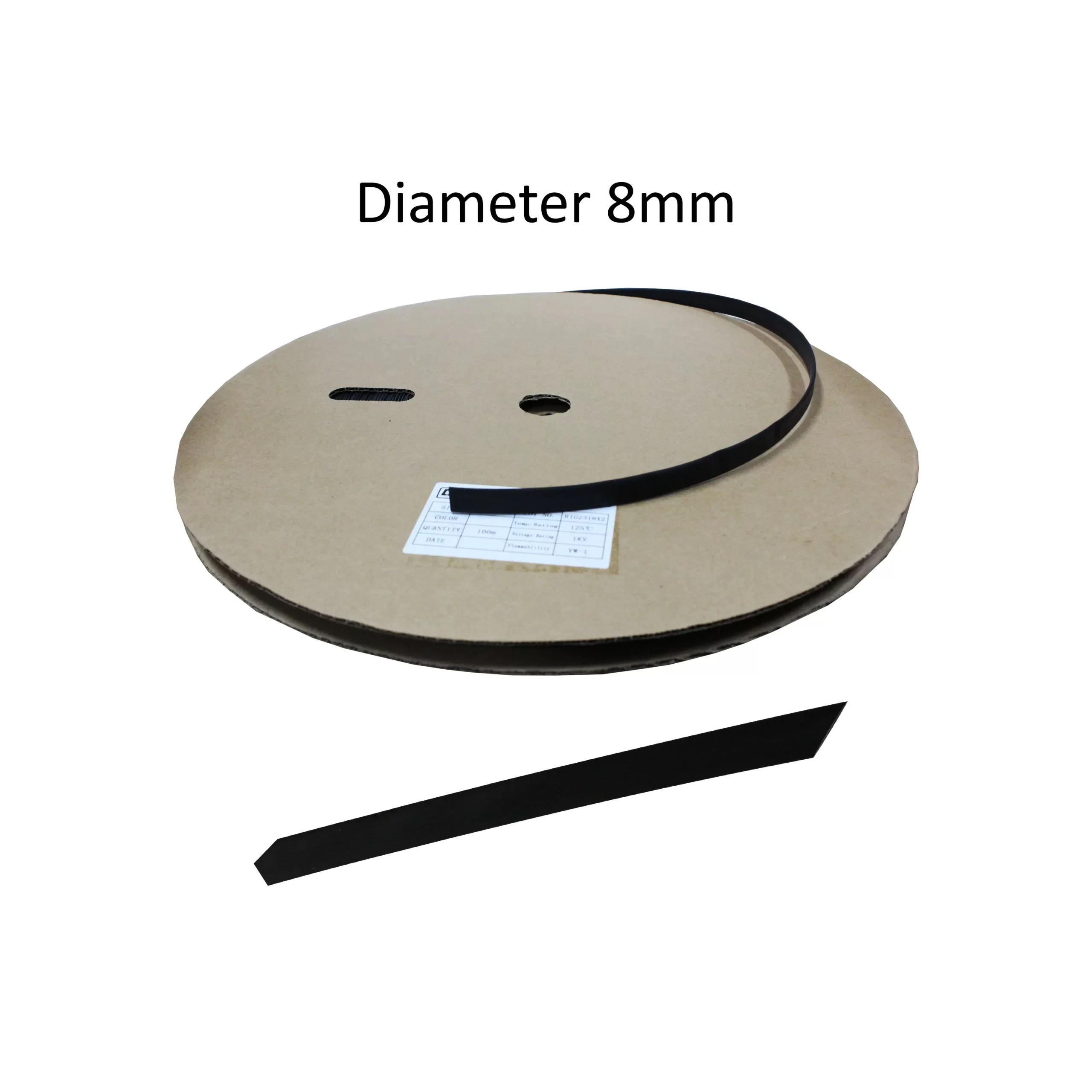 HEATSHRINK 8MM DHS-8 BLACK