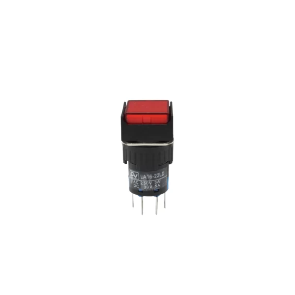 PUSH BUTTON 16MM LED STAY PUT SQUARE / LA16-S22LD