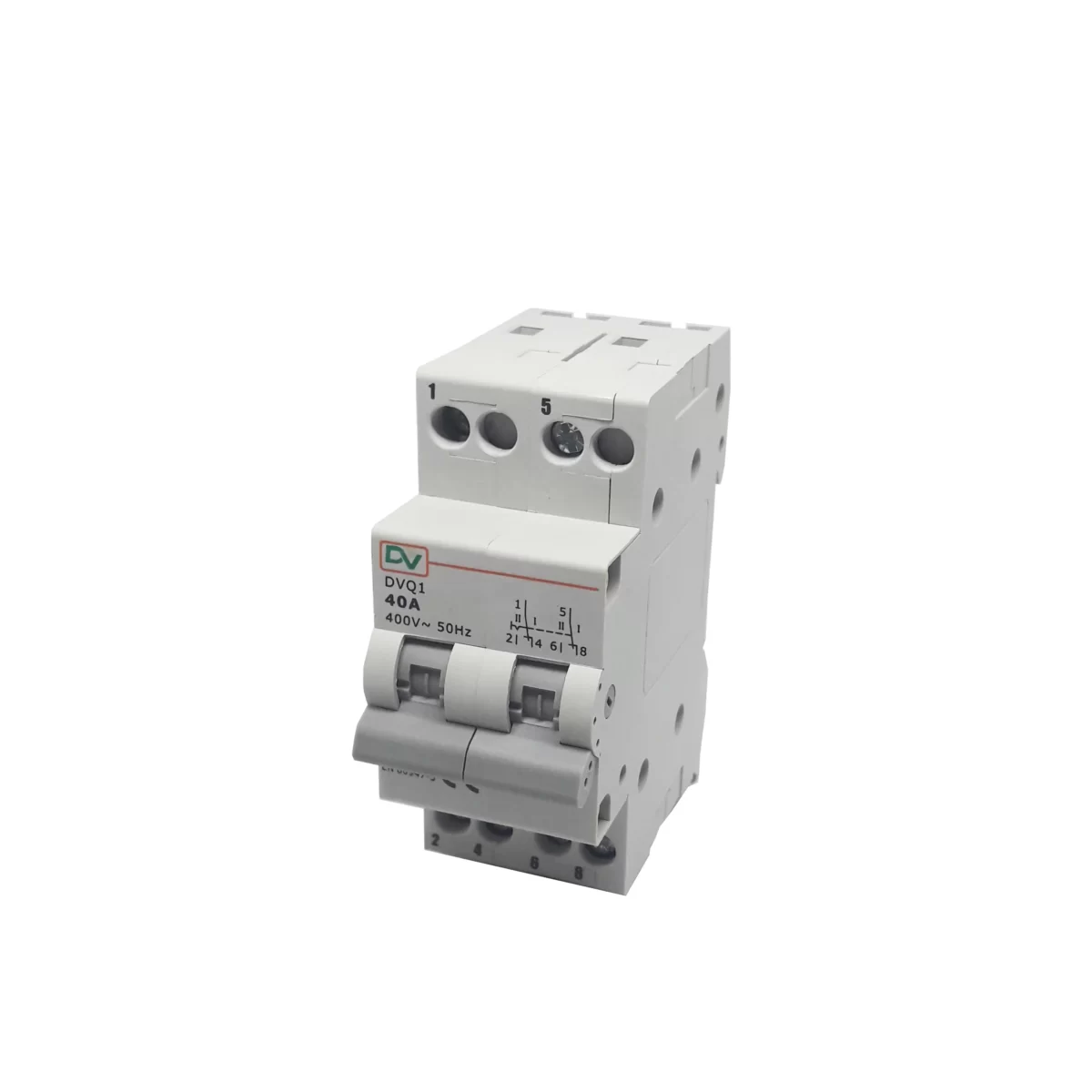 DIN RAIL CHANGE OVER SWITCH (COS) 2P / DVQ1-2 – DV Electrical Products