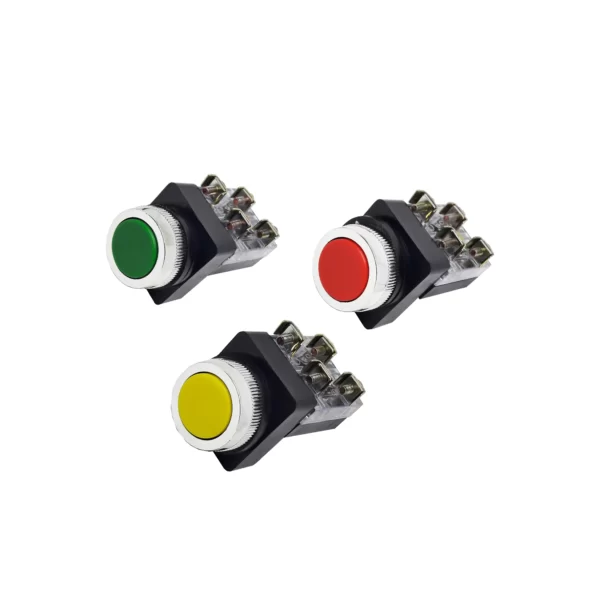 PUSH BUTTON FIXED CONTACT 25MM SPRING RETURN / PB25-11